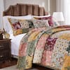 Greenland Home Fashions Antique Chic 3-Piece Multicolored King Quilt ...