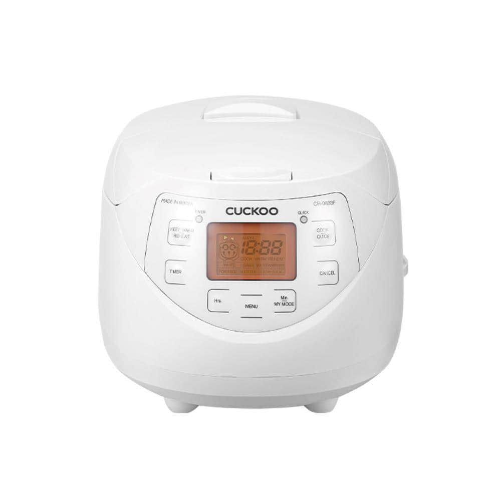 CR-0633F 6-Cup (Uncooked) Micom Rice Cooker with Nonstick Inner Pot, 11 Men