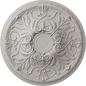 26 in. x 3 in. Tristan Urethane Ceiling Medallion (Fits Canopies up to 5-1/2 in.), Ultra-Pure White, Ultra Pure White