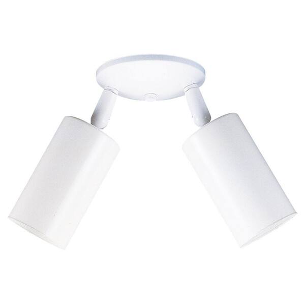 Generation Lighting Bullets 2-Light Directional White Flush Mount fixture-DISCONTINUED