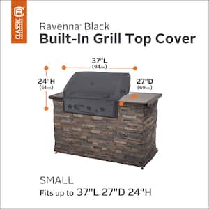 Ravenna 37 in. L x 27 in. D x 24 in. H Built In Grill Top Cover in Black
