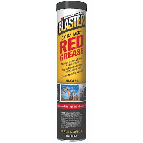 Blaster 14 oz. Extra Tacky Red Grease Cartridge for Grease Gun