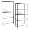 LISSIMO 33.7in. H x 34in. W x 18in. D Garage Shelving 3 Tier Metal Garage  Storage Shelves Adjustable Shelves for Garage Basement RDBZW2022114B - The  Home Depot