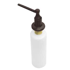 Kitchen Sink Deck Mount Liquid Soap/Hand Sanitizer Dispenser with Refillable 12 oz Bottle in Oil Rubbed Bronze
