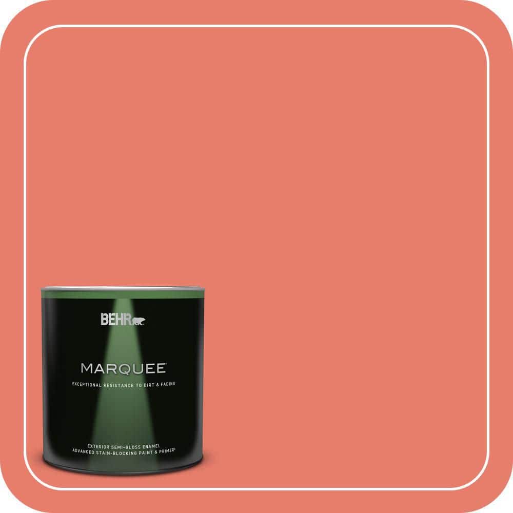 1 qt. Home Decorators Collection #HDC-SM14-12 Cosmic Coral Semi-Gloss Enamel Exterior Paint & Primer product image for price tracking
