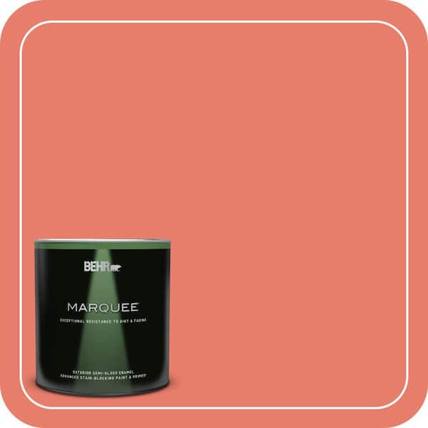 BEHR MARQUEE 1 qt. Home Decorators Collection #HDC-SM14-12 Cosmic Coral Semi-Gloss Enamel Exterior Paint & Primer