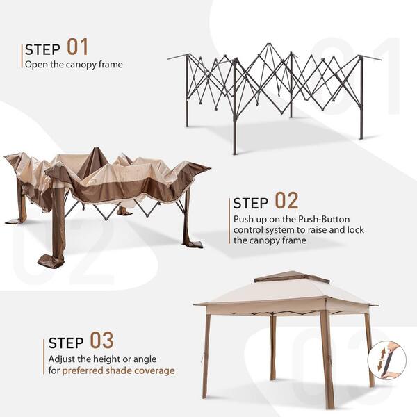 kaco❁⃘ 11'x11' Pop Up Gazebo_CS121 – COOS BAY Outdoors