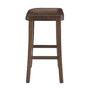 Piper 26 in. Coffee Bamboo Counter Height Stool with Bamboo Seat (Set of 2)