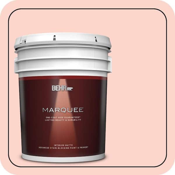 BEHR MARQUEE 5 gal. #180A-2 Romantic Morn Matte Interior Paint & Primer