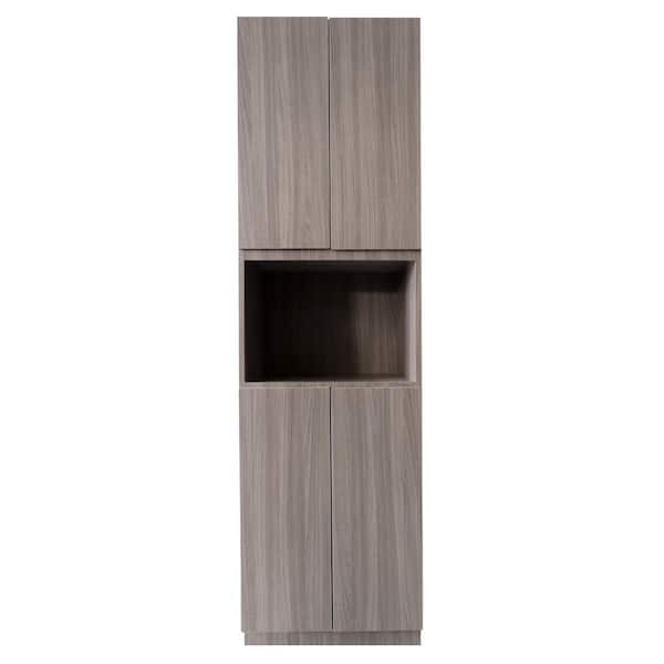 Mediterraneo Euro Assembled 24 in. x 84 in. x 24 in. Pantry in Legno