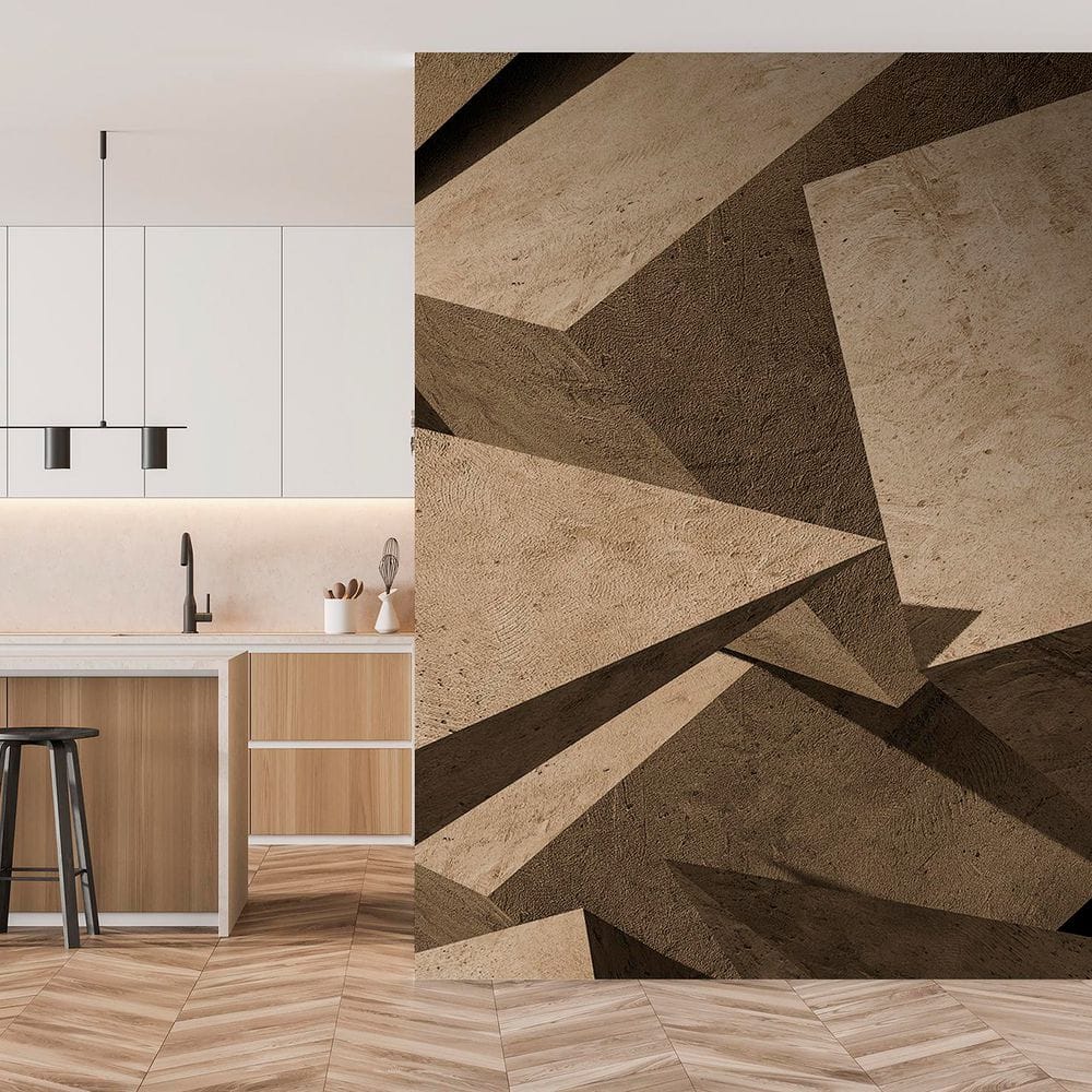 Facet Form Brown Wall Mural price history on PriceWatchPro
