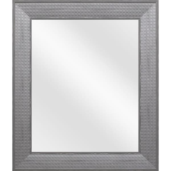 Home Decorators Collection 29.5 in. W x 35.5 in. H Gray Vanity Mirror