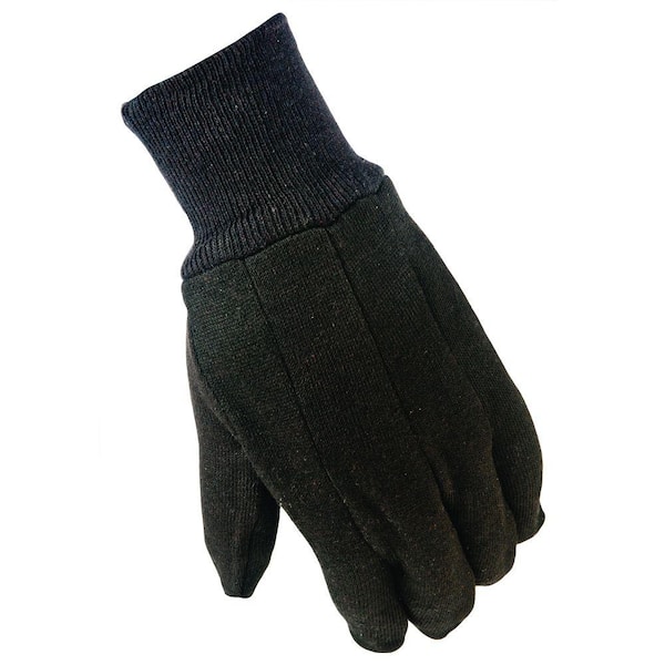 True Grip General Purpose Large Brown Cotton Jersey Gloves