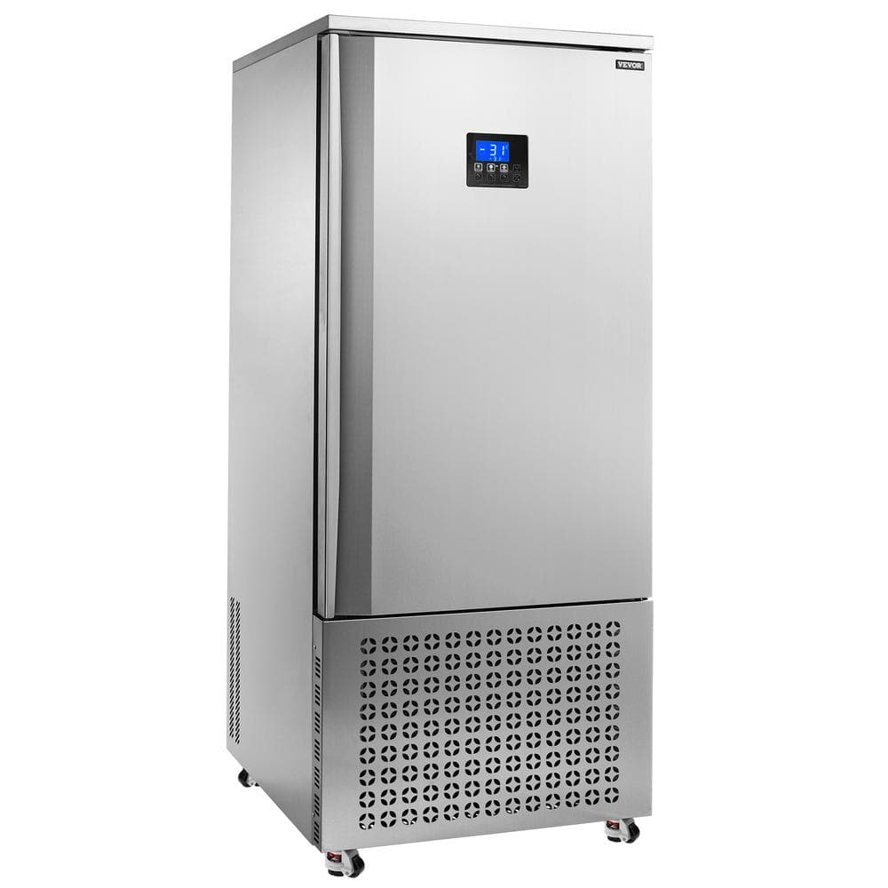 Commercial Blast Freezer, 370 L / 13.1 Cu. ft Blast Chiller with 15 Trays, Blast Chiller Freezer Chest, Silver