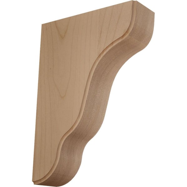 1-3/4 in. x 5-1/4 in. x 7-1/2 in. Alder Plymouth Wood Bracket