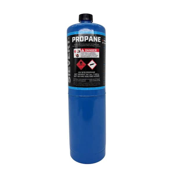 14.1 oz. Propane Gas Cylinder, 1 in. Valve, No Regulator Required