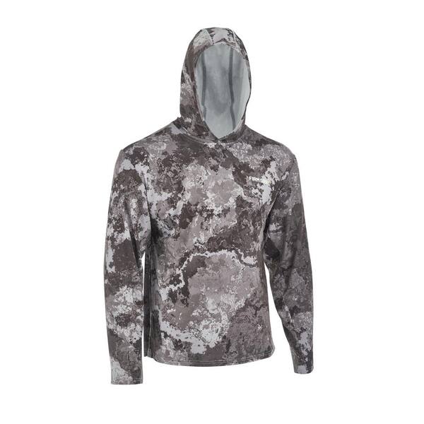 FIRM GRIP - Men's Medium Veil Camo Performance Long Sleeved Hooded Shirt