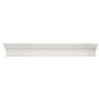 Bianco Dolomite Cornice Molding 2 in. x 12 in. Polished Marble Wall Tile (10 lin. ft. / case)