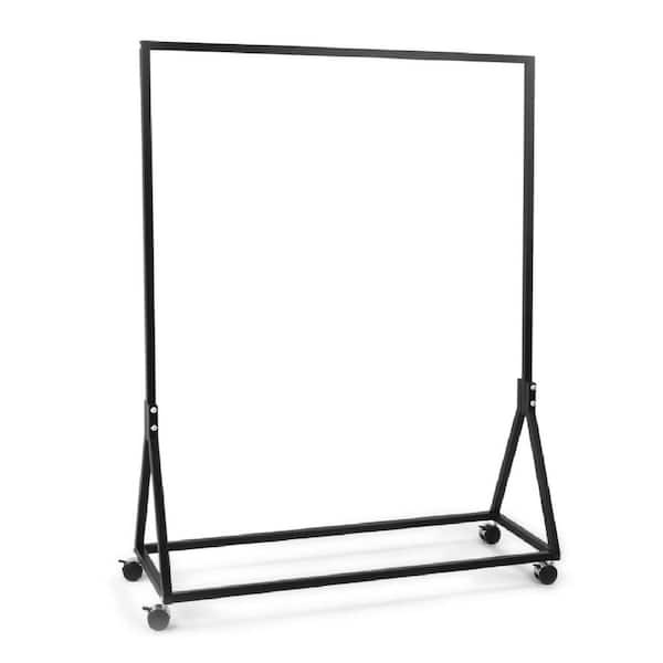 Black Metal Clothes Rack 48 in. W x 60 in. H