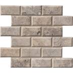 Silver 11.81 in. x 11.81 in. Honed Travertine Floor and Wall Tile (10 sq. ft./Case)