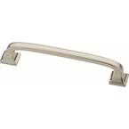 Essentials Lombard 4 in. (102mm) Center-to-Center Satin Nickel Drawer Pull