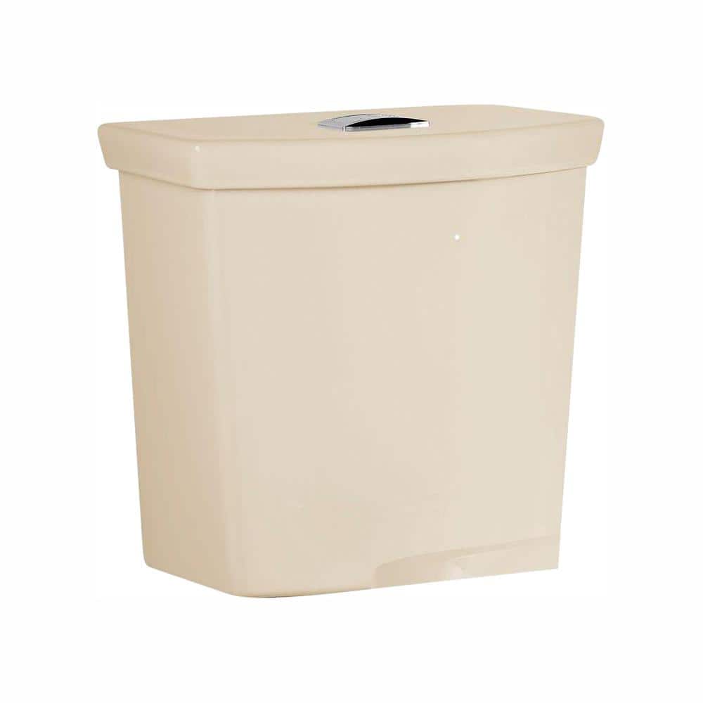 H2Option 0.92/1.28 GPF Dual Flush Toilet Tank Only with Liner in Bone