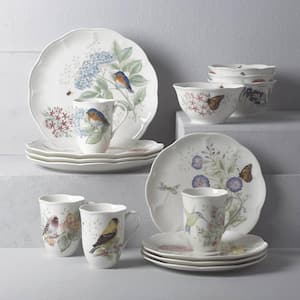 12-Piece Traditional White Porcelain Dinnerware Set (Service for 4)