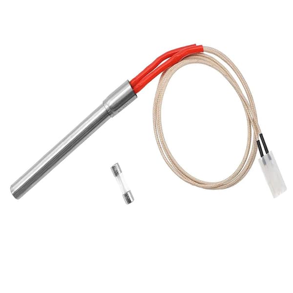 120V Replacement Heating Rod for AC Pellet Grill Controllers, 24 in Lead with Protective Fuse