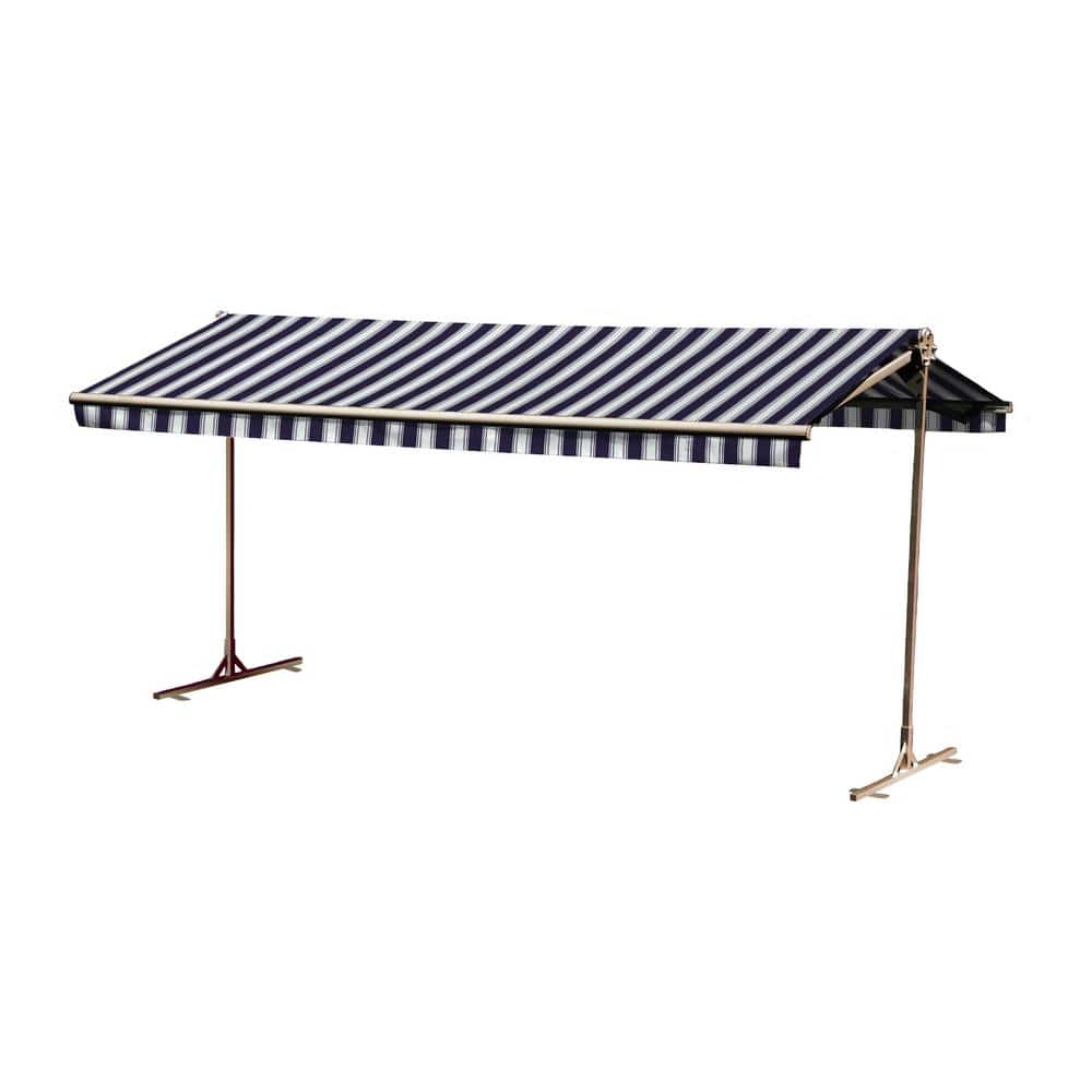 16 ft. Oasis Freestanding Motorized Retractable Awning (120 in. Projection) with Remote in Navy price history on PriceWatchPro