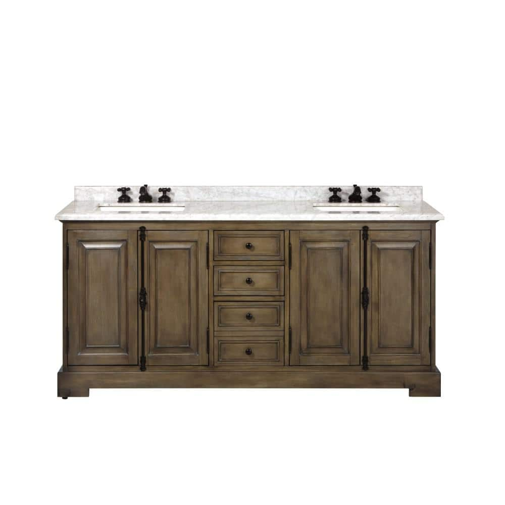 Home Decorators Collection Clinton 72 in. W Double Vanity