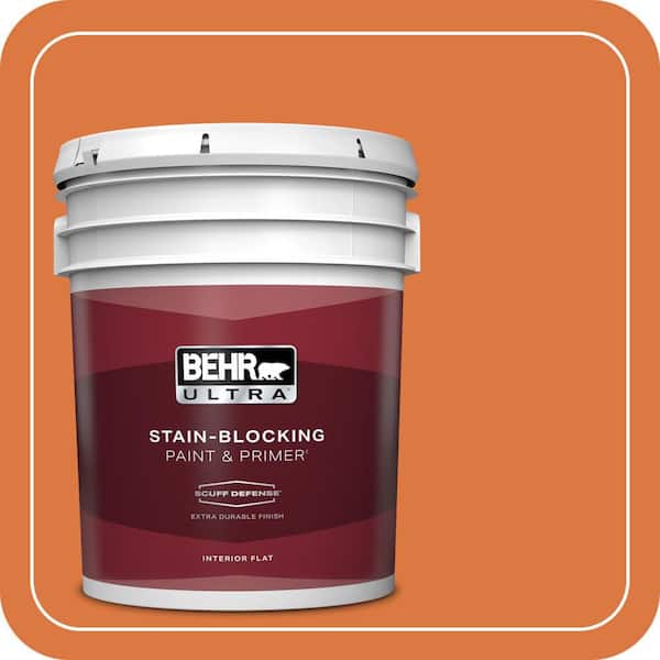 BEHR ULTRA 5 gal. #P210-7 Japanese Koi Extra Durable Flat Interior Paint & Primer