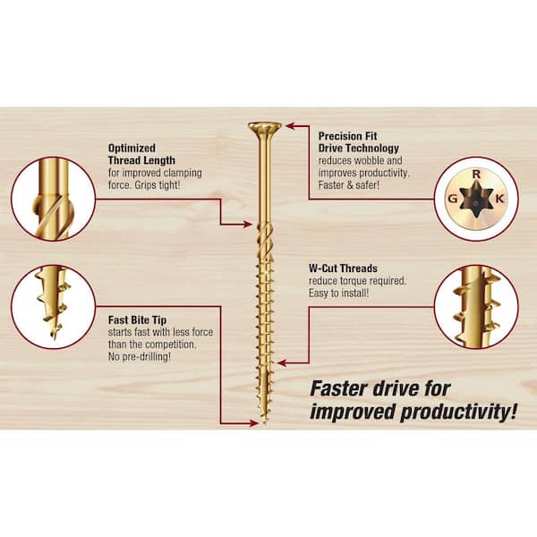 #9 x 2-1/2 in. Star Drive Bugle Head Multi-Purpose Framing Screw Extended Contractor Pack (900 per Pack) #9 x 2-1/2 in. Star Drive Bugle Head Multi-Purpose Framing Screw Extended Contractor Pack (900 per Pack)