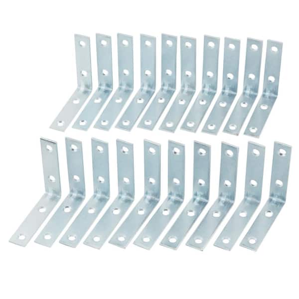 (20-Pack) 3 in. Zinc-Plated Corner Brace