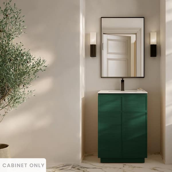 St. Tropez 24 in. Freestanding Bath Vanity Cabinet without Top in Green Oak
