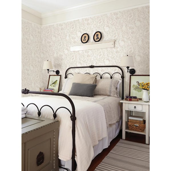 Cream Terrene Peel and Stick Wallpaper Sample