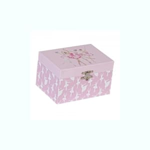 Lilia Pink Dancing Muscial Twirling Ballerina First Jewelry Box for Girls
