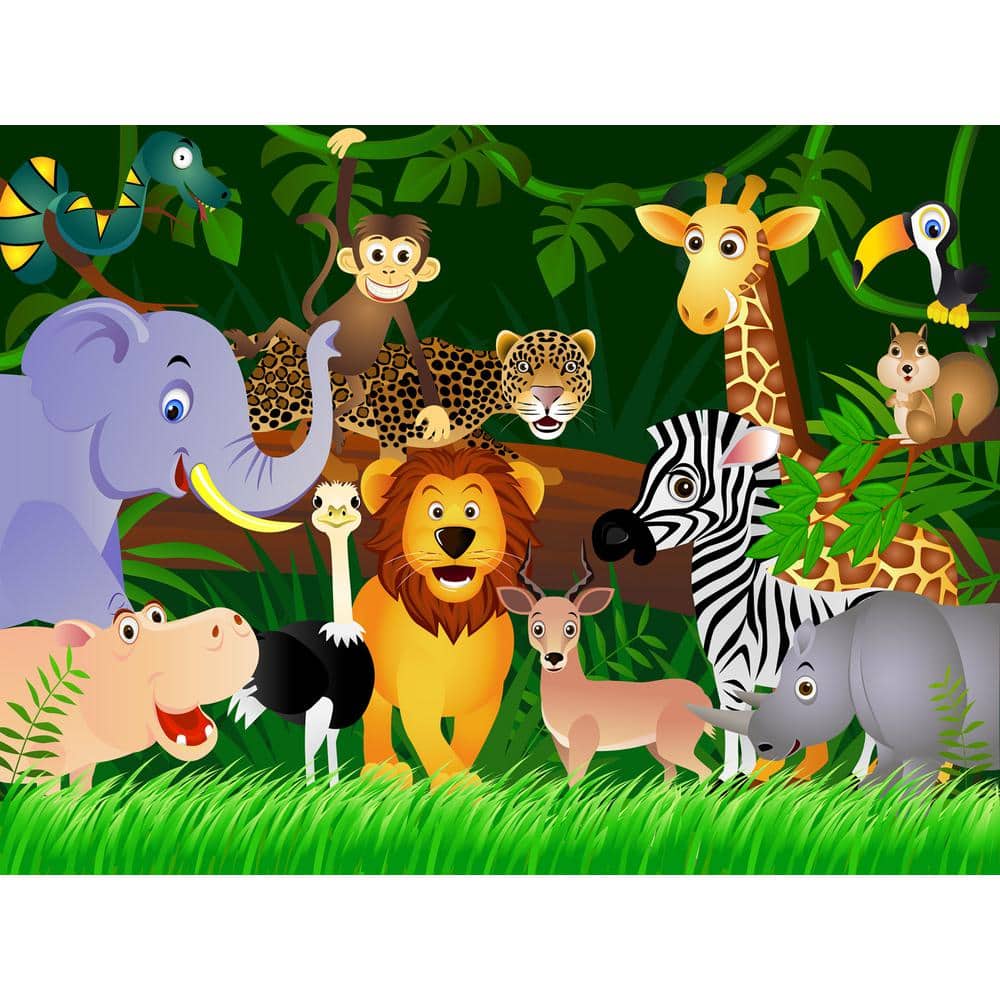 jungle cartoon animals