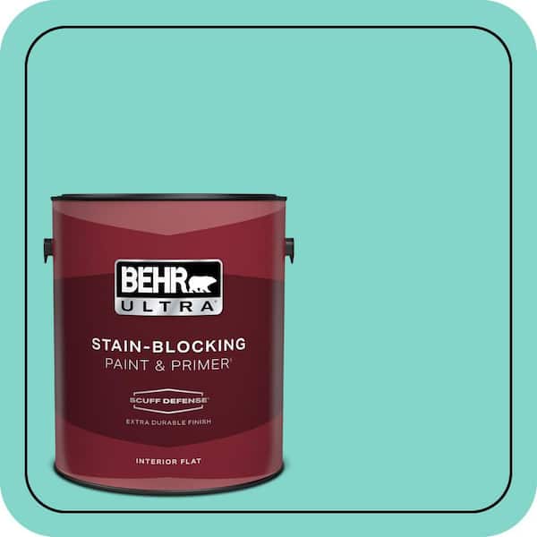 BEHR ULTRA 1 gal. Home Decorators Collection #HDC-MD-09 Island Oasis Extra Durable Flat Interior Paint & Primer