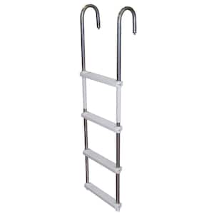 Weld Free Aluminum 4-Step Dock Ladder Dock Edge Fixed Eco 