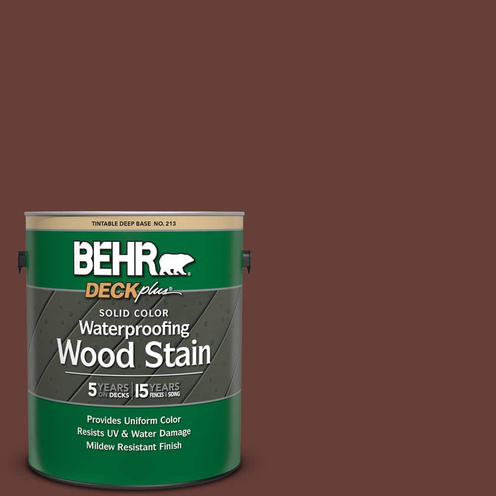 1 gal. #S-G-740 Brown Eyes Solid Color Waterproofing Exterior Wood Stain