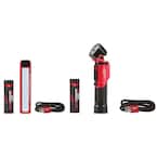 445 Lumens LED Rover Rechargeable Pocket Flood Light & 500 Lumens LED Pivoting REDLITHIUM USB Flashlight (2-Pack)