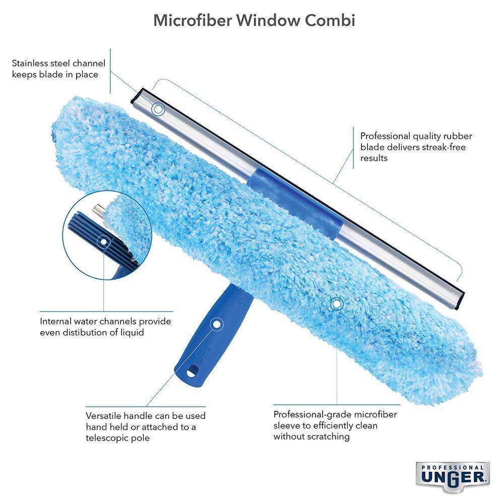 14-Inch Microfiber Combi Squeegee and Scrubber