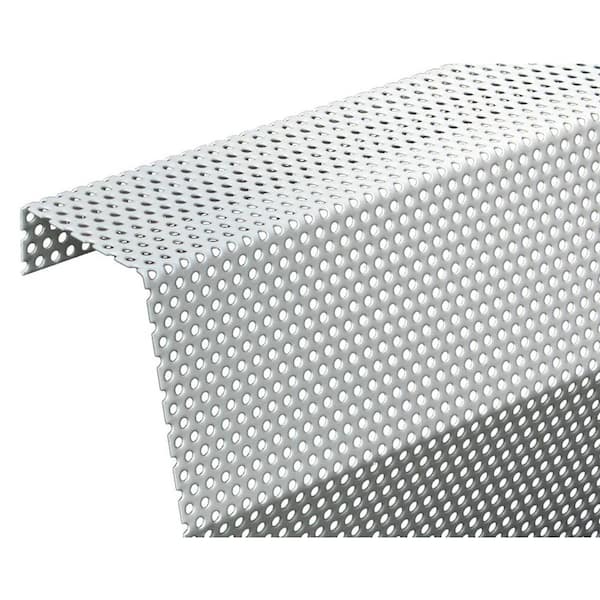 Premium Series 6 ft. Galvanized Steel Easy Slip-On Baseboard Heater Cover in White