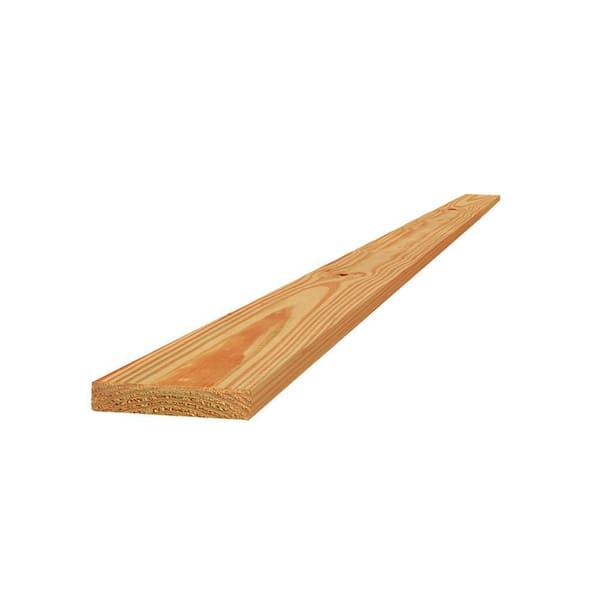 WeatherShield 1 in. x 8 in. x 12 ft. Appearance Grade Ground Contact Cedar-Tone Pressure-Treated Softwood Pine Board