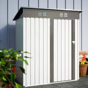 5 ft. W x 3 ft. D Outdoor Metal Storage Shed, Garden Shed with Lockable Doors (15 Sq. Ft.)