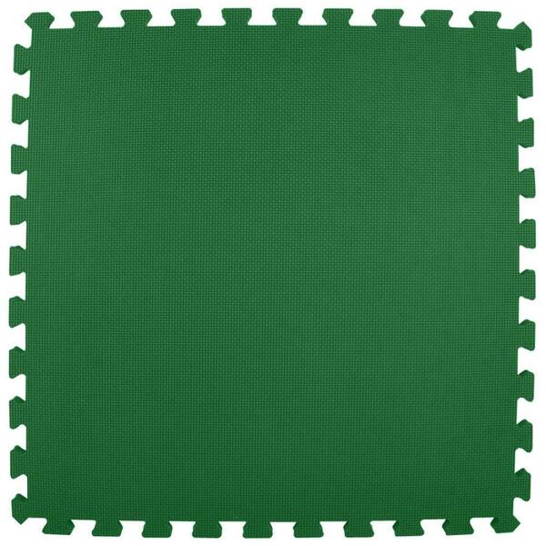 Greatmats Premium Forest Green 24 in. x 24 in. x 5/8 in. Foam Interlocking Floor Mat (Case of 25)