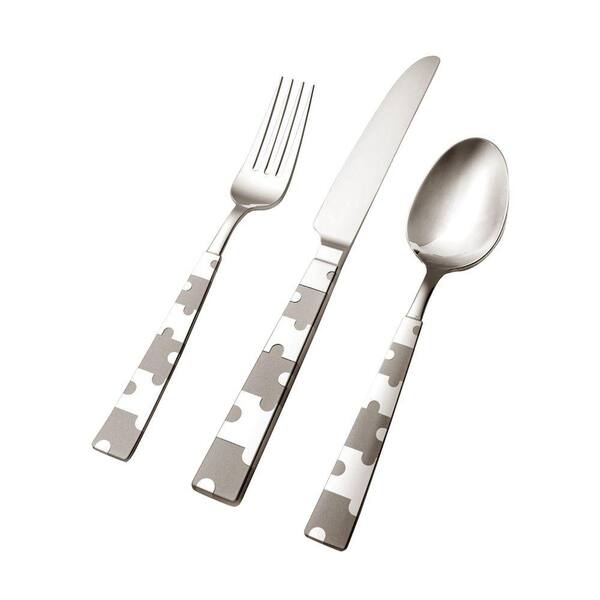 Hampton Forge Puzzle 20-Piece Flatware Set in Stainless Steel for 4