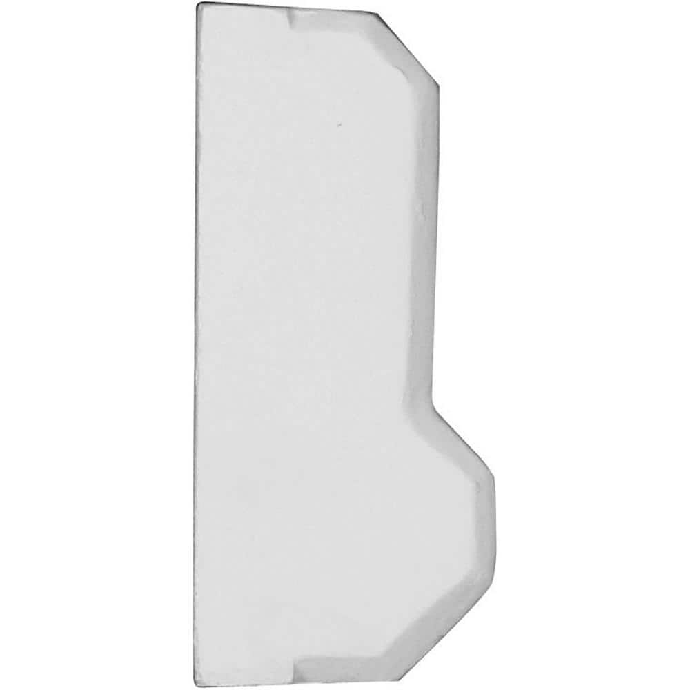 White Polyurethane Traditional Plinth Block 3.75" x 9.5"