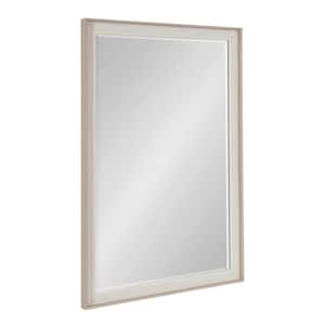 Kobert 24.00 in. W x 36.00 in. H Natural Rectangle Transitional Framed Decorative Wall Mirror