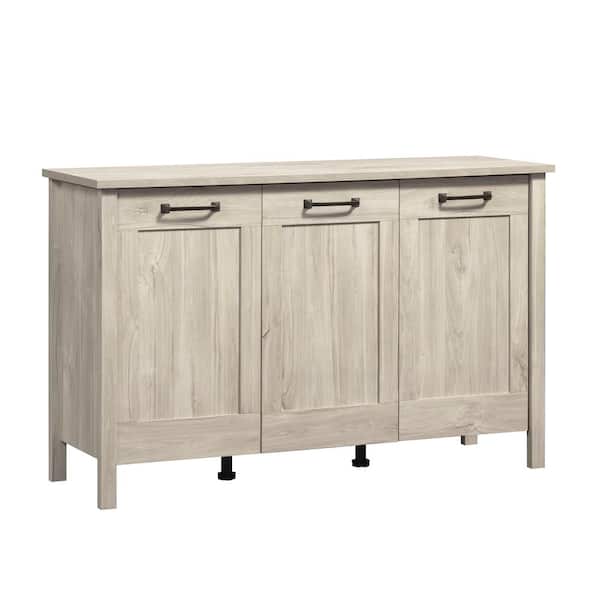 SAUDER Select Chalk Oak 30 in. H Accent Storage Cabinet with 3-Doors and Adjustable Shelves